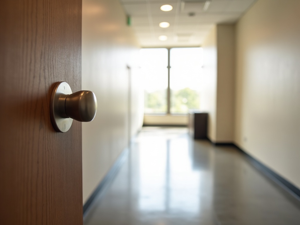 A licensed commercial locksmith setting up a system master key for a small business office in ,
